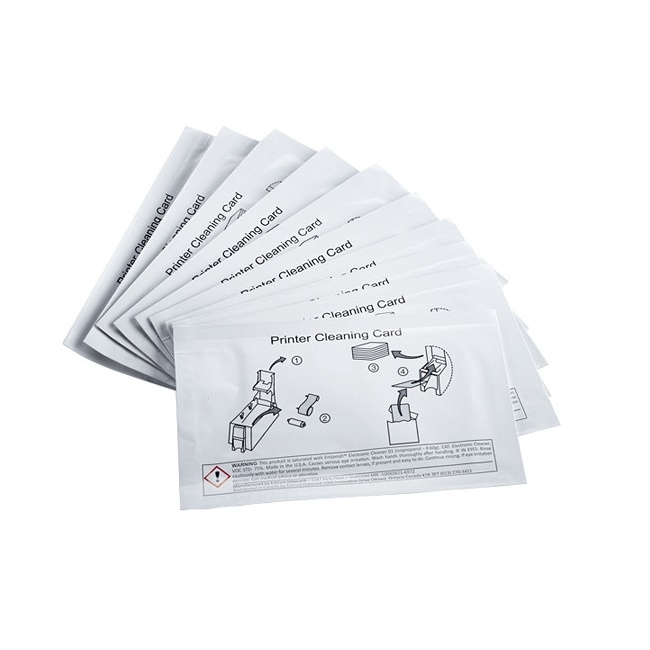Datacard 564729-166 Mag Head Cleaning Card Kit - Pack of 10