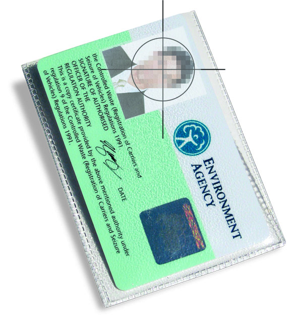 IDM Flexible Landscape ID Card Protector - 86mm x 54mm, Pack of 100