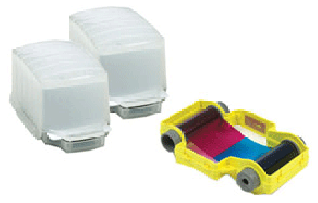 Magicard PCX-PF2 2 x 50 card dispensers +100 shot PF2 YMCKO Cassette Alto
