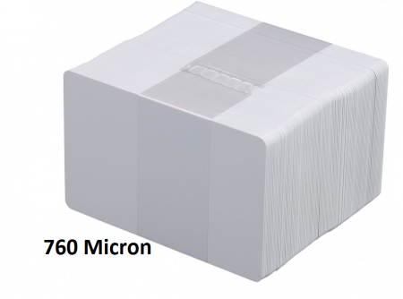IDM CR80 760 Micron Blank PVC Cards - Pack of 100