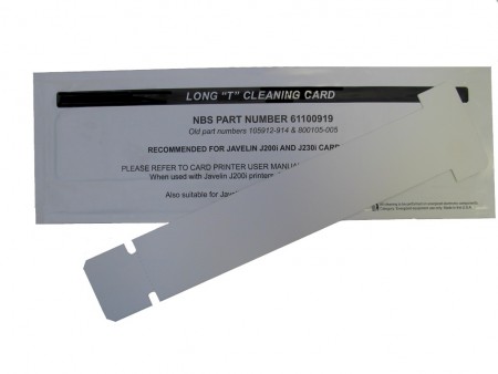 Javelin Long Cleaning Cards Kit (50's) for J330i, J360i & J430i
