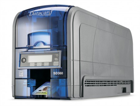 Datacard SD360 Dual Sided Printer - Magnetic Stripe Encoder & 100 Card Input Hopper (H1.M1.D1) 