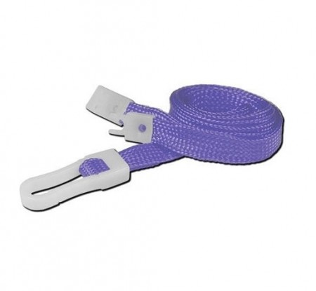 IDM Breakaway 80 cm long, 10mm wide - Plain Purple (100s) Lanyards - Plastic clip