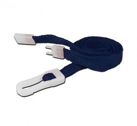 IDM Breakaway 80 cm long, 10mm wide - Plain Navy Blue (100s) Lanyards - Plastic clip
