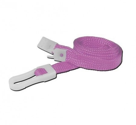 IDM Breakaway 80 cm long, 10mm wide - Plain Pink (100s) Lanyards - Plastic clip