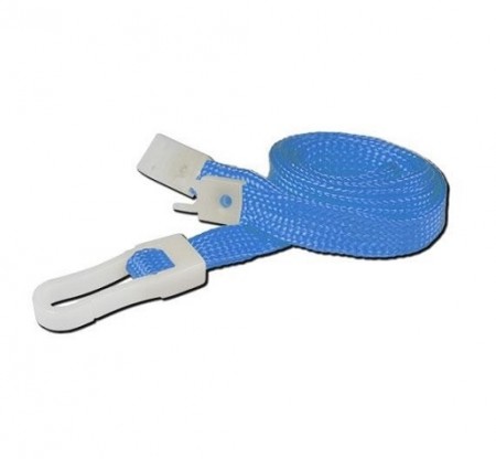 IDM Breakaway 80 cm long, 10mm wide- Plain Sky Blue (100s) Lanyards - Plastic clip