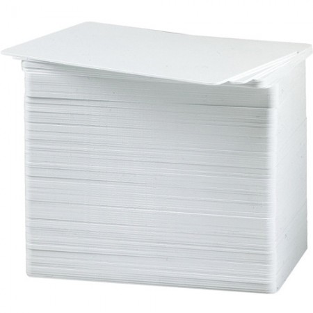 Zebra (104524-104) White Composite Cards, 30 mil (760 micron) without Optical Brightener (for use with YMCUvK) – Pack of 500 Cards