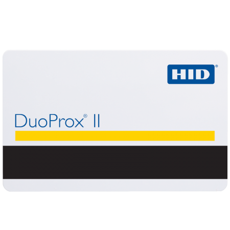 HID 1336LGGMN DuoProx® II Proximity Access Cards with Magstripe  - Pack of 100, Gloss Finish