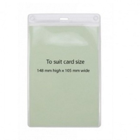 IDM Flexible Portrait A6 ID Badge Holder - 105mm x 148mm, Pack of 100