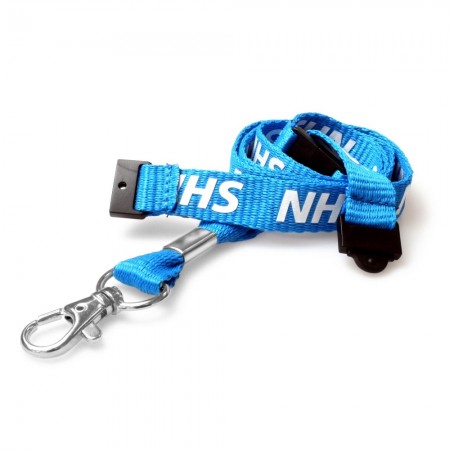 90cm NHS Double Breakaway Lanyards with Metal Clip - Pack of 100