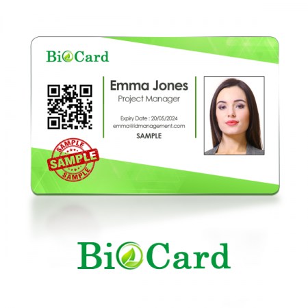 Fotodek&reg; BIOpvc Resin Cards with Hi-Co 2750oe Magstripe - Pack of 100