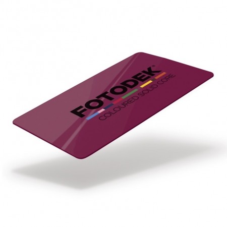 FOTODEKⓇ BY76-A-SC Gloss Coloured Solid Core Cards (100s) - Claret