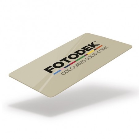 FOTODEKⓇ CR76-A-SC Gloss Coloured Solid Core Cards (100s) - Biscotti Cream