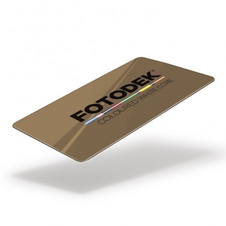 FOTODEKⓇ DG76-A Gloss Coloured White Core Cards (100s) - Crown Gold