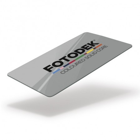 FOTODEKⓇ GY76-A-SC Gloss Coloured Solid Core Cards (100s) - Battleship Grey