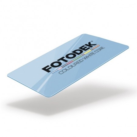 FOTODEKⓇ LB76-A Gloss Coloured White Core Cards (100s) - Airforce Blue 