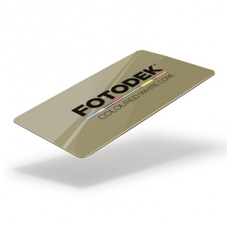 FOTODEKⓇ LG76-A Gloss Coloured White Core Cards (100s) - Champagne Gold