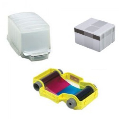 Magicard PCF2 - 50 Hi-Co cards in dispenser + YMCKO cassette 50 prints for Opera