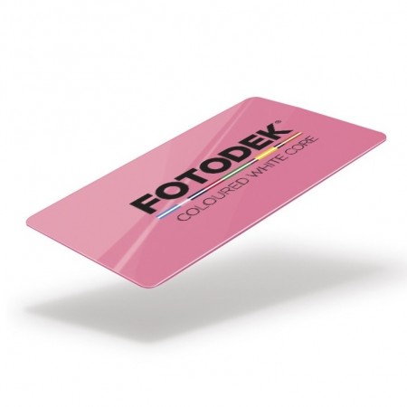 FOTODEKⓇ PK76-FL-A Gloss Coloured White Core Cards (100s) - Graffiti Pink Fluorescent