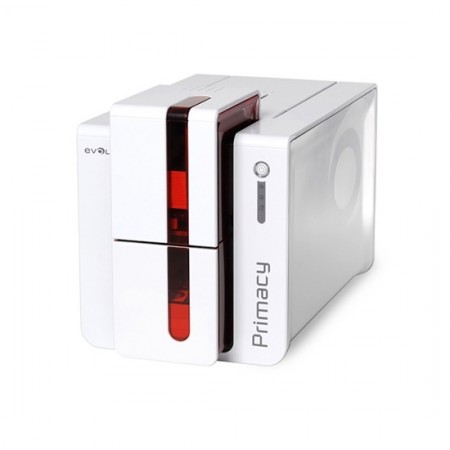 Evolis PM1H0000RD Primacy Expert Dual sided Card Printer - No Encoding - USB and Ethernet (Fire Red) 