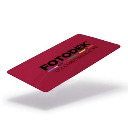 FOTODEKⓇ RD76-A-SC Gloss Coloured Solid Core Cards (100s) - Pillarbox