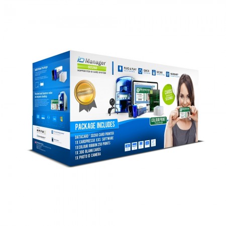 Datacard 535500-004 SD260 Single Sided ID Card Printer with Magstripe Encoding (100 Card Input Hopper)