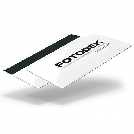 Fotodek® Premium Gloss Lo-Co 300oe Magstripe Cards with PET Core - Pack of 100