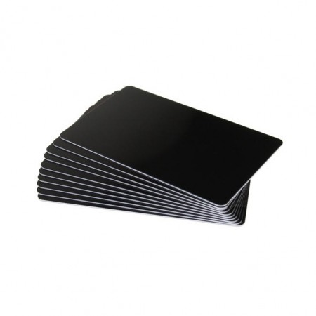 Fotodek&reg; Black PVC Thermal Rewrite Cards - Pack of 100