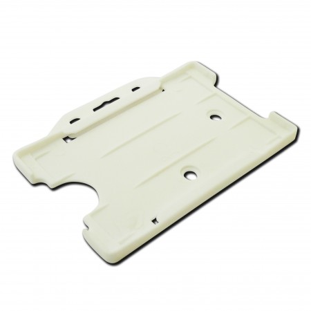White Open Faced Badge Holder (Pack of 100) - YA302