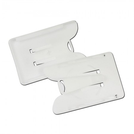 IDM YA314-W Swivel Clip Badge Holders - White (Pack of 100)