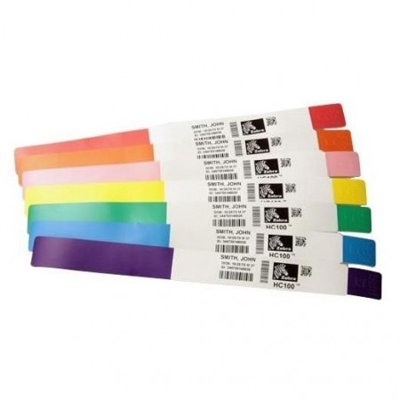 Zebra 10006995-2K Z-Band Direct Adhesive Wristbands - Blue