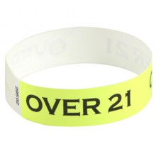 Custom Black Print Tyvek Wristbands