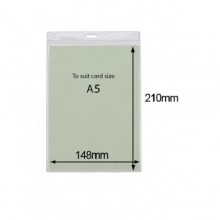 IDM Flexible Portrait A5 ID Badge Holder - 148mm x 210mm, Pack of 100