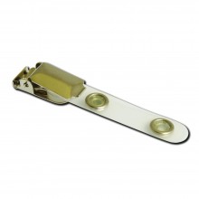 Locking Clip with Frosted Nylon Strap and Metal Popper Fastening - 100 Pack