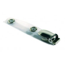 IDM Locking Clip with Reinforced Vinyl Strap and Metal Popper Fastening - Pack of 100
