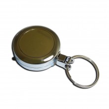 IDM Chrome ring fitting, retractable 70cm cord (100s) Badge reels