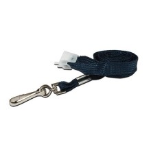 IDM Breakaway 80 cm long,10mm wide - Plain Navy Blue (100s) Lanyards - Metal clip