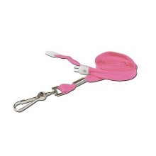 IDM Pink Breakaway Lanyard with Metal clip - Pack of 100