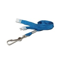 IDM Breakaway 80 cm long,10mm wide - Plain Sky Blue (100s) Lanyards - Metal clip