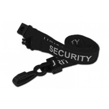IDM AC222-SY-BK Security Printed Breakaway Lanyards - Black (Pack of 100)