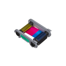 Evolis R7H006NAA Half Panel YMCKO Colour Ribbon (250 Prints)