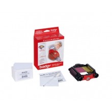 Evolis Badgy VBDG205EU Consumables Kit - Ribbon & 0.76mm (760 micron) Cards 