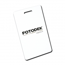 Fotodek® Premium Blank Slot Punched Cards - Pack of 100, Vertical