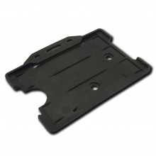 IDM IDM-OBH-L-BK Economy Open-Faced Badge Holder in Landscape (Packs of 100) - Black