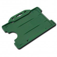 IDM IDM-OBH-L-DG Economy Open-Faced Badge Holder in Landscape (Packs of 100) - Dark Green