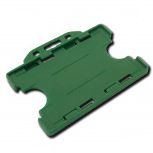 Double Sided ID Plastic Card Holders (Pack of 100) - Green
