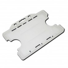 Double Sided ID Plastic Card Holders (Pack of 100) - Natural