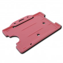 Pink Open Faced Badge Holder (Pack of 100) - YA302