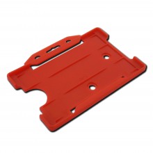 IDM IDM-OBH-L-RD Economy Open-Faced Badge Holder in Landscape (Packs of 100) - Red