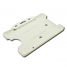 IDM IDM-OBH-L-WH Economy Open-Faced Badge Holder in Landscape (Packs of 100) - White